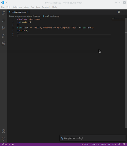 open folder in visual studio code ubuntu