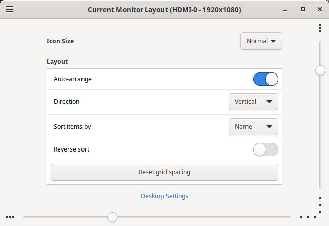 Use the slider to turn auto arrange off